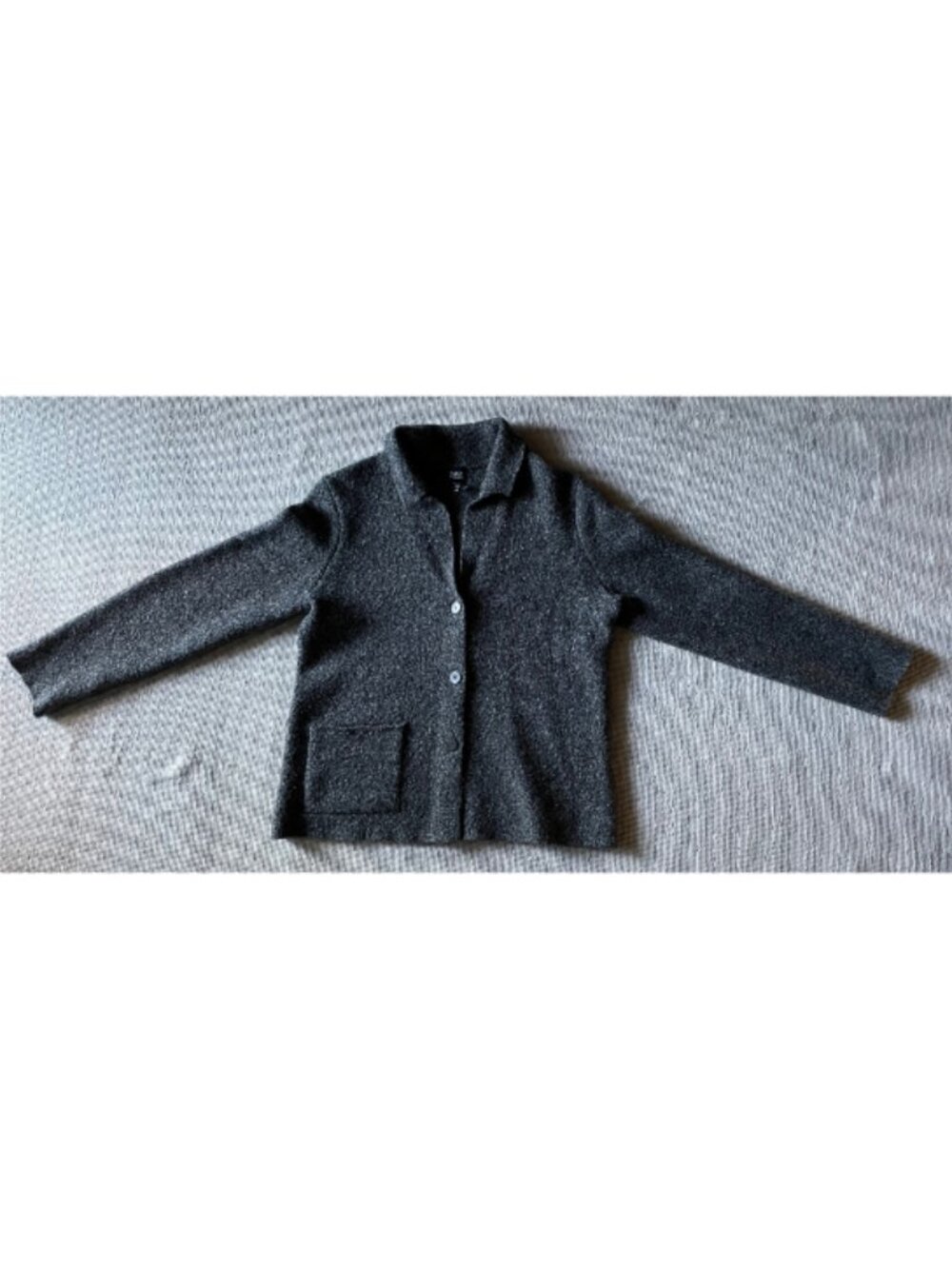 Eileen Fisher Gray Cardigan Jaket - Size M - Like New